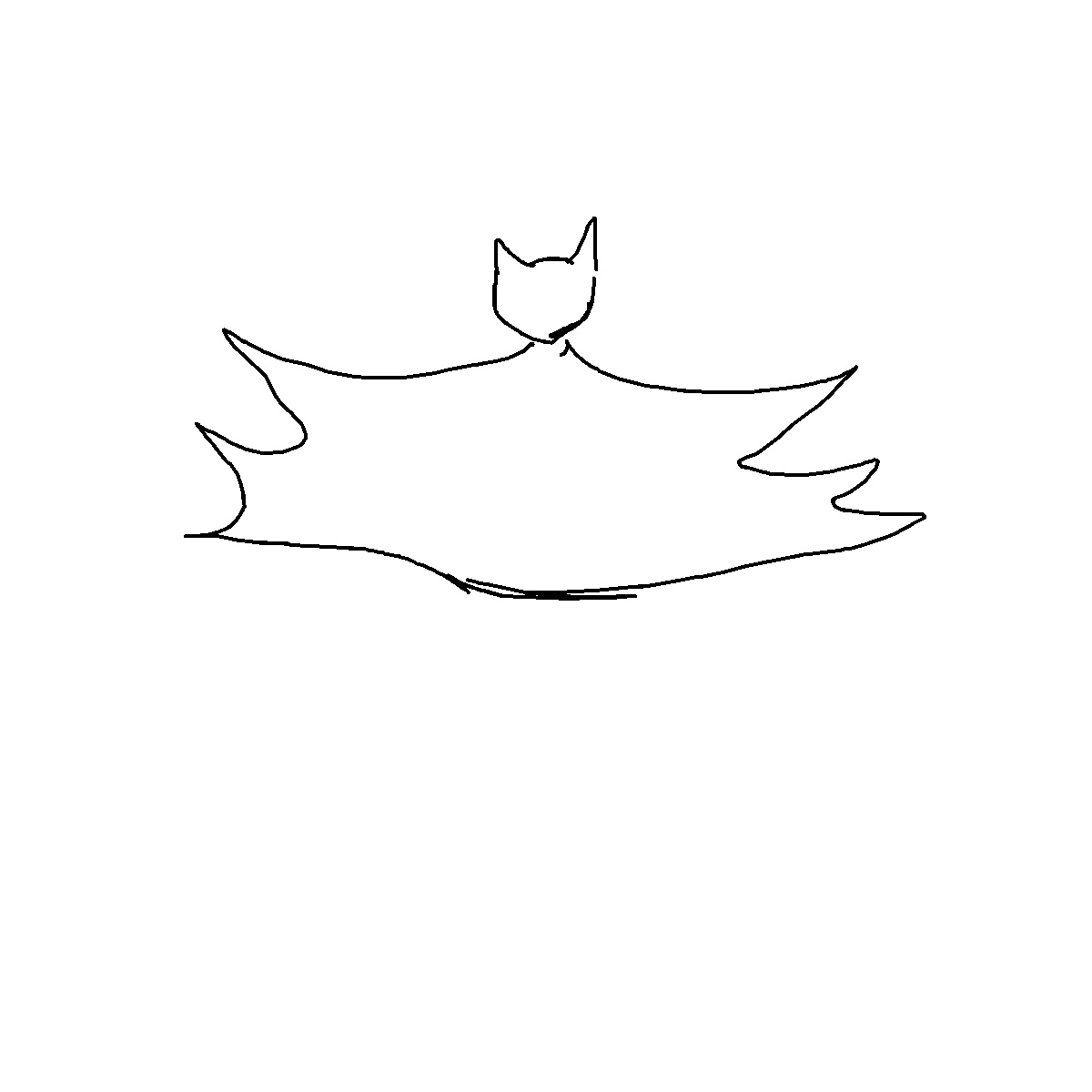 Bat drawing by iron-pearl-link