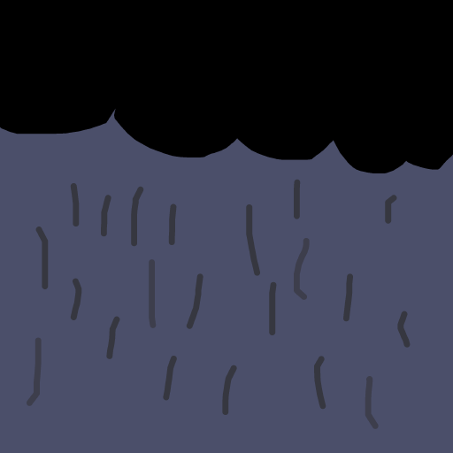 Rain drawing by ldiot