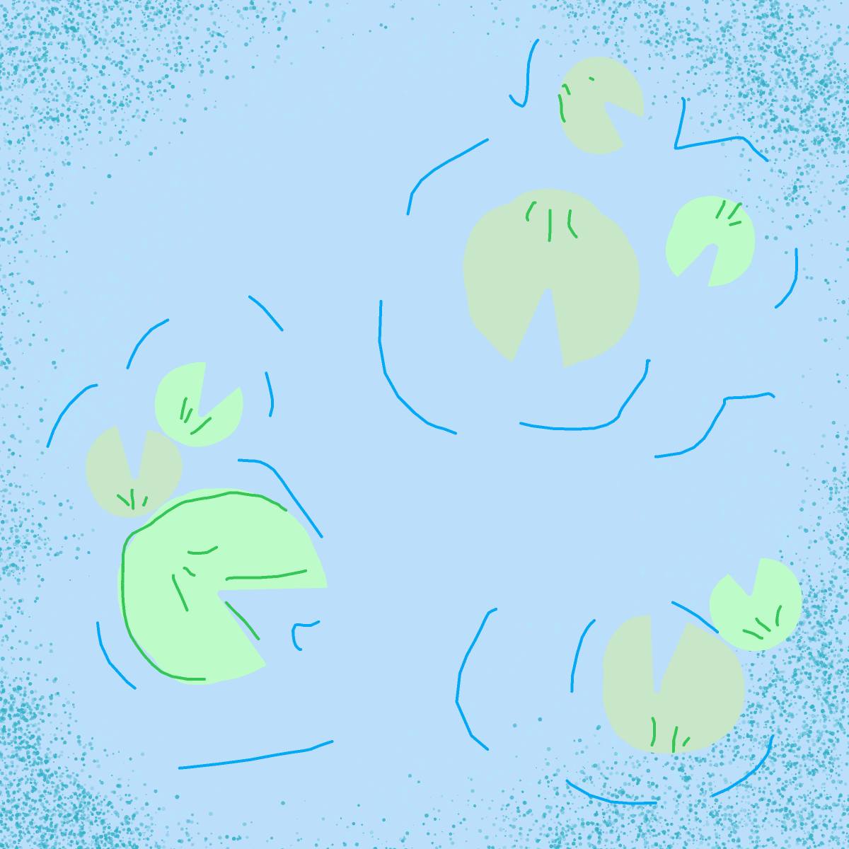 Lily Pad drawing by gummy squirm