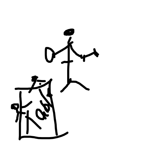 Waiter drawing by lil bee