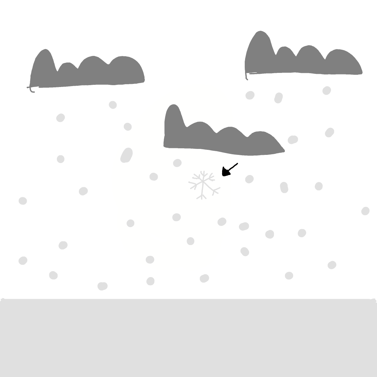 Snowflake drawing by Cwis448