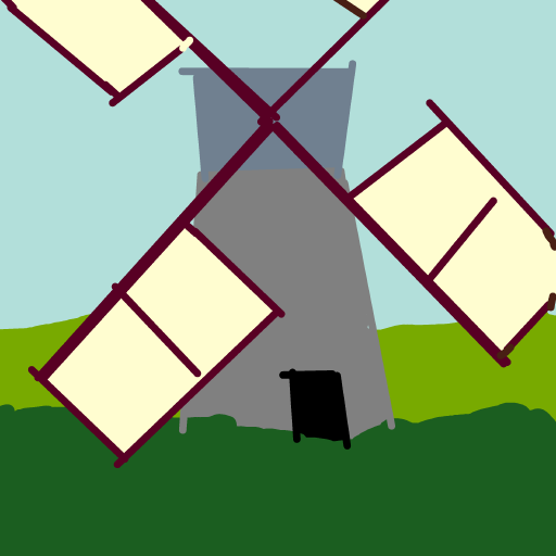 Windmill drawing by mjolnirbear