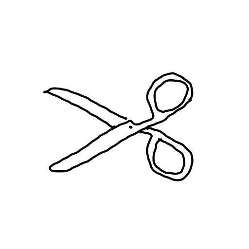 Scissors drawing by Guardianoflives