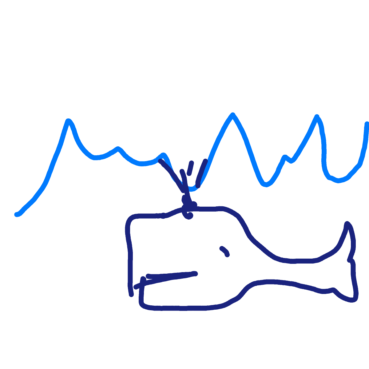 Whale drawing by coal-mild-peace