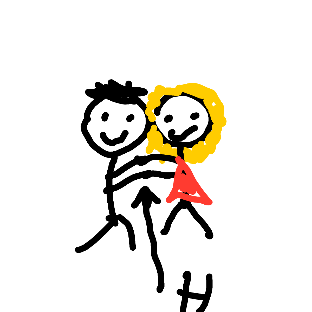 Hug drawing by Almog