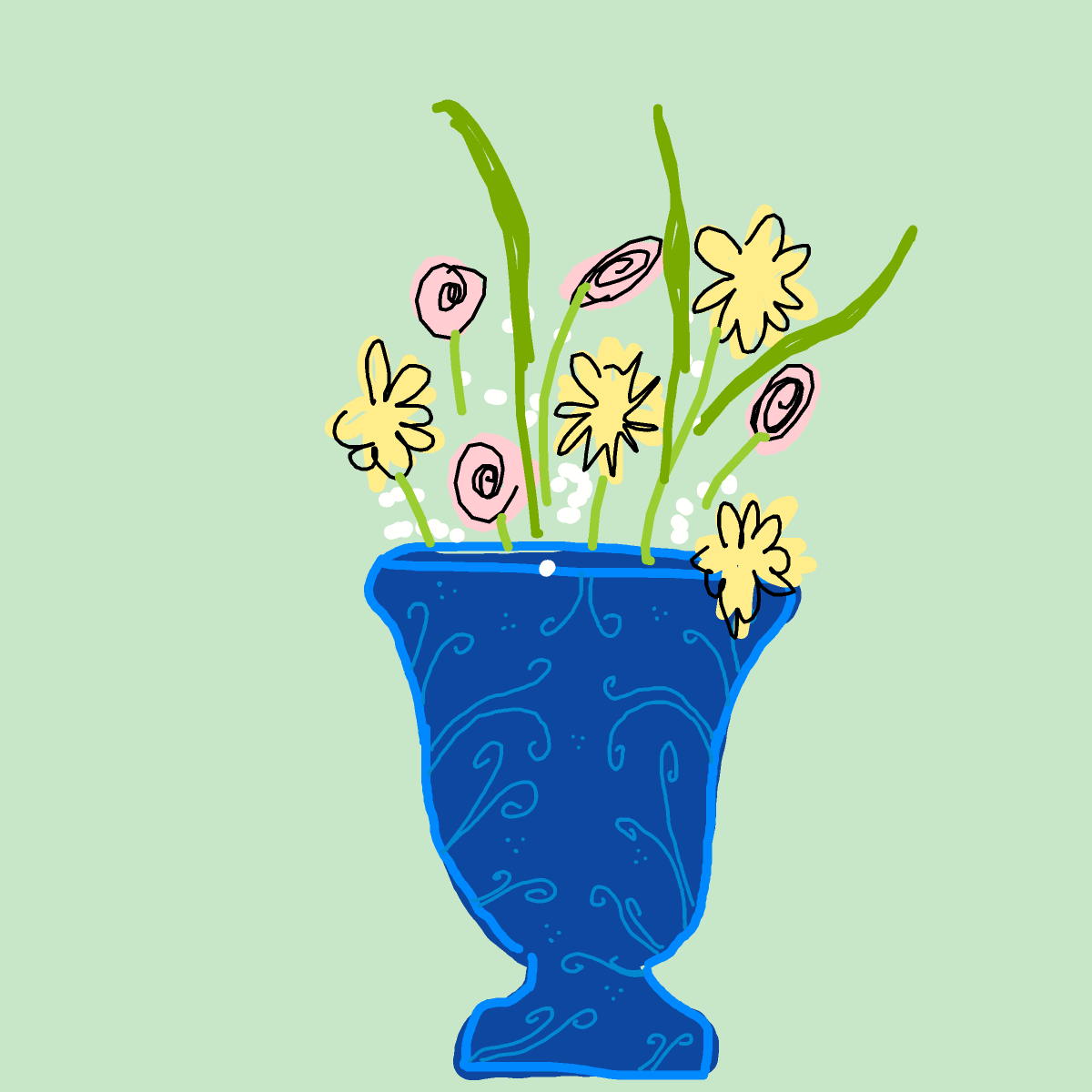 Vase drawing by gamma-coal-wheel