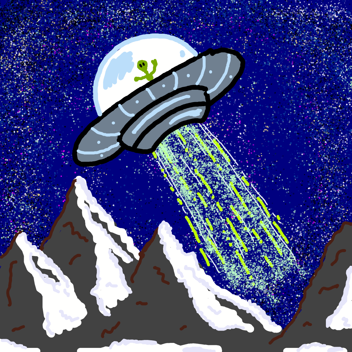 UFO drawing by gamma-coal-wheel