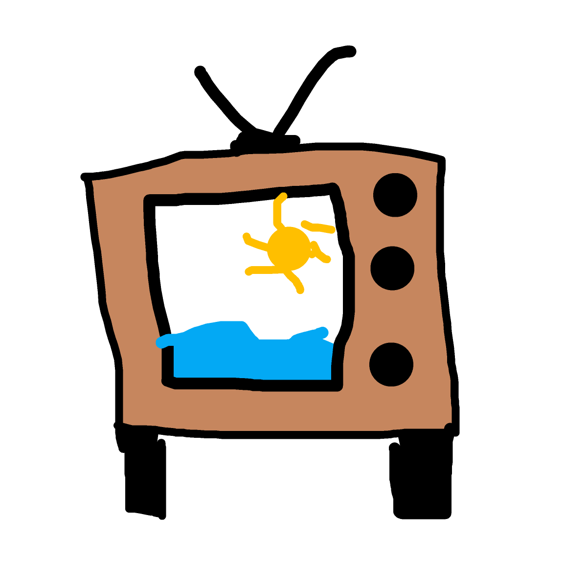 Television drawing by epeli-apina