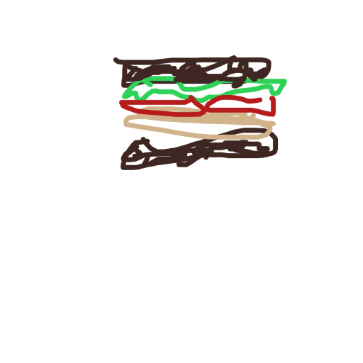 Sandwich drawing by gabester