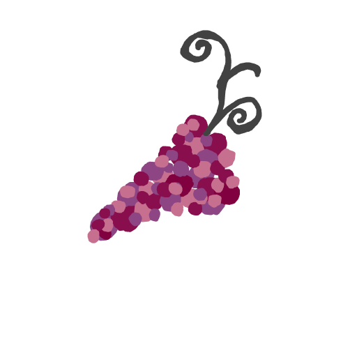 Grapes drawing by the garden goddess