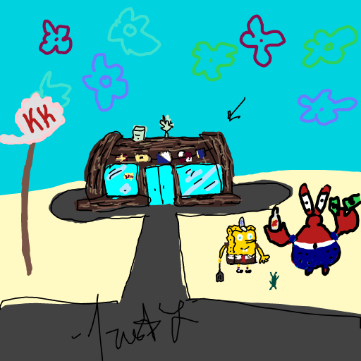 Krusty Krab drawing by tris - art _ wow