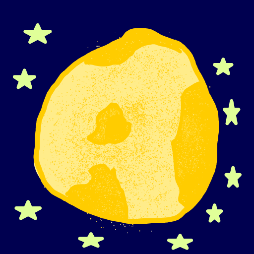 Moon drawing by wind-mega-guru