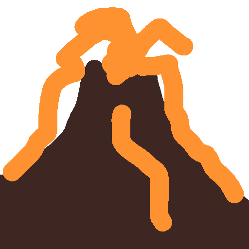 Volcano drawing by blue-alpha-rogue