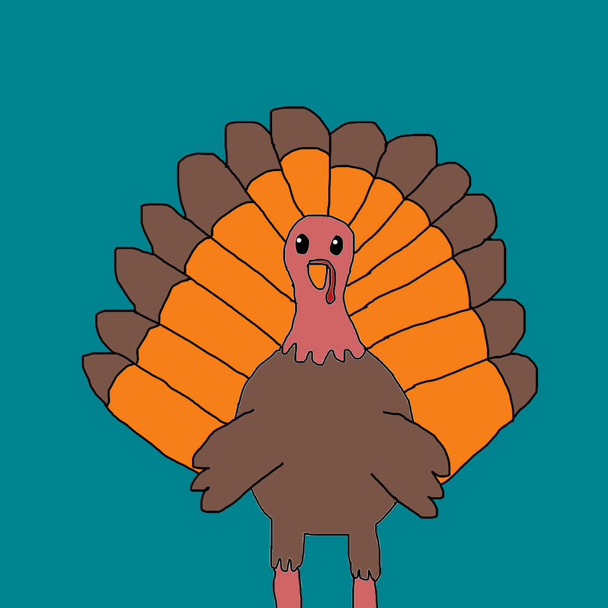 Turkey drawing by krissywissy