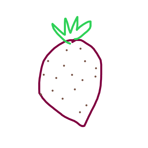 Strawberry drawing by plus-wind-arrow