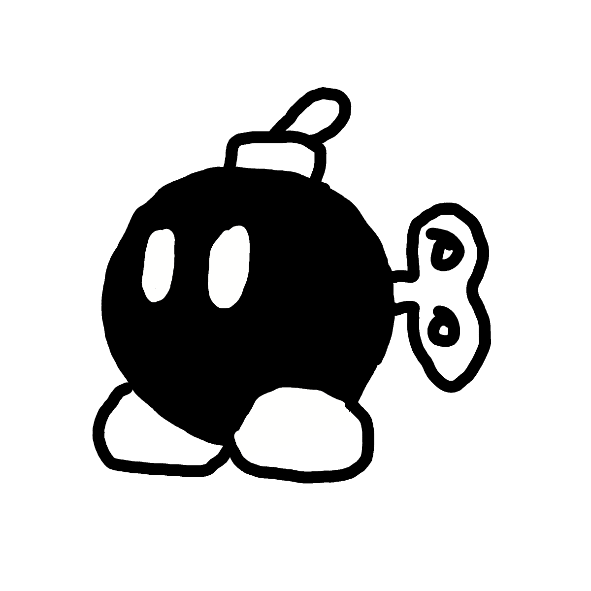 Bob-omb drawing by Guardianoflives