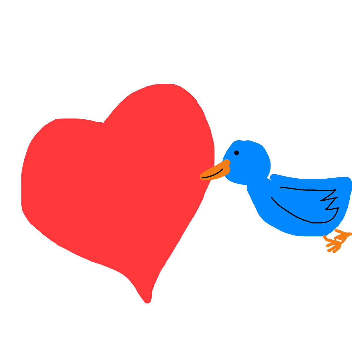 Lovebird drawing by hatben