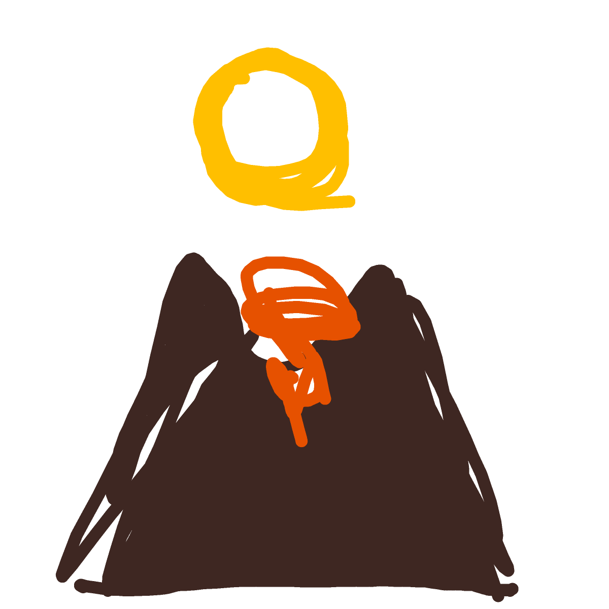 Mount Doom drawing by BbJamminT