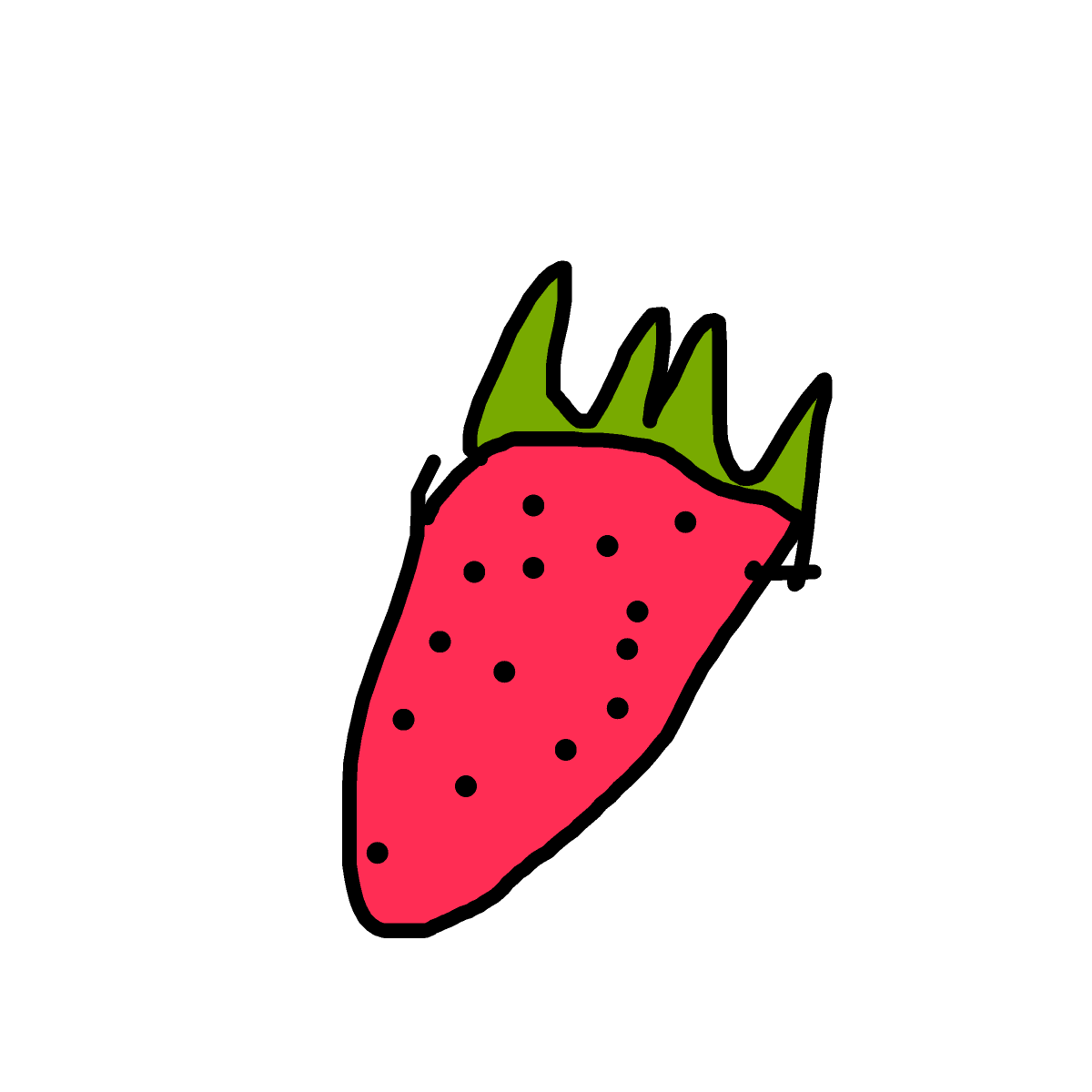 Strawberry drawing by louie