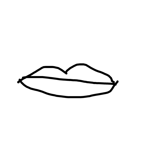Lips drawing by brave-super-bliss