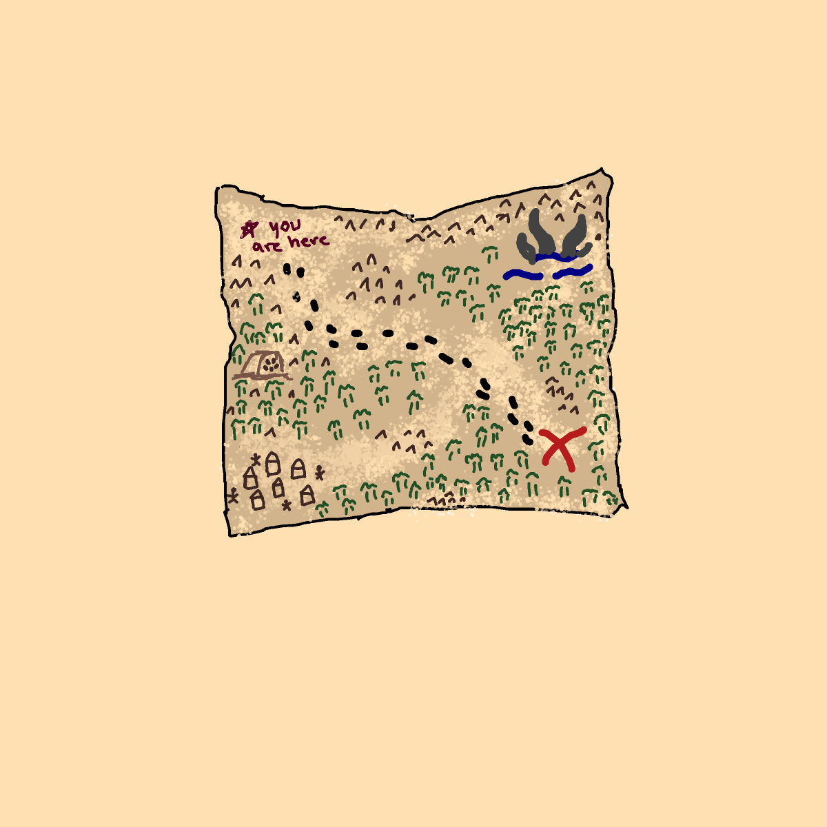 Map drawing by tris - art _ wow