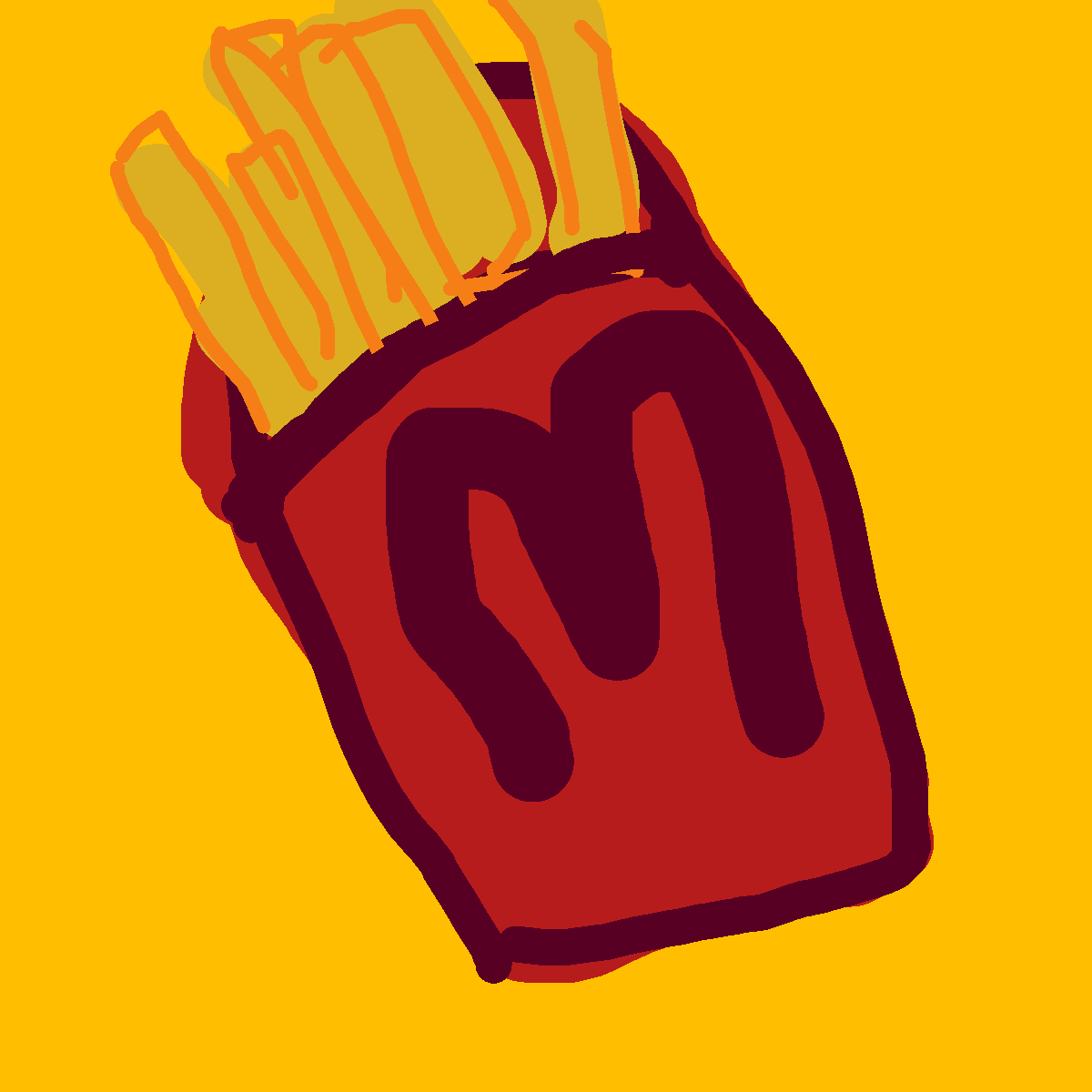 Fries drawing by krissywissy