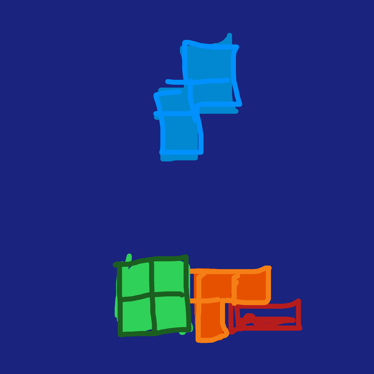 Tetris drawing by queen