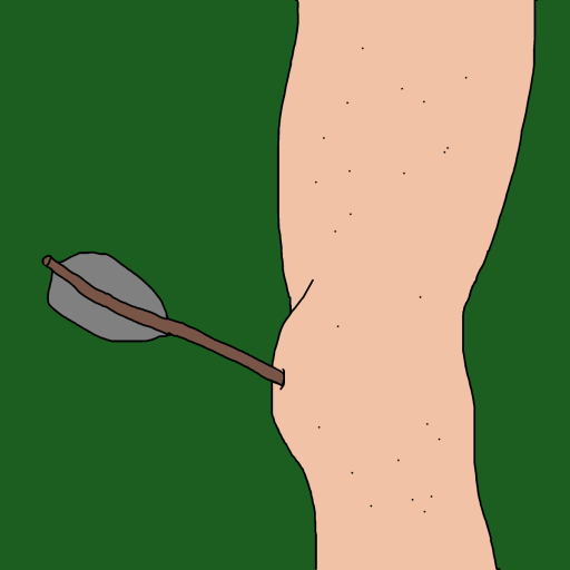 Arrow to the Knee drawing by krissywissy