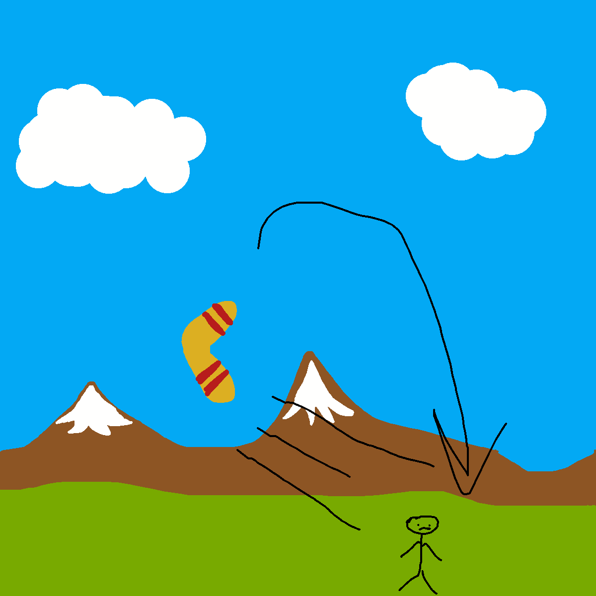 Boomerang drawing by pancakes palette