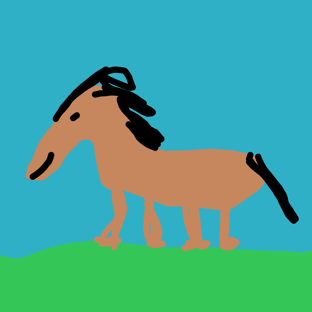 Horse drawing by rare-lucky-data