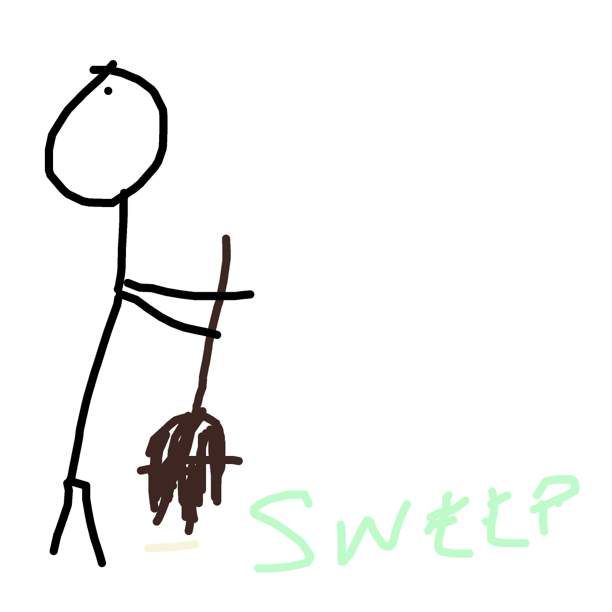 Broom drawing by moofert doofert