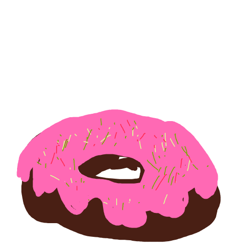 Donut drawing by motko