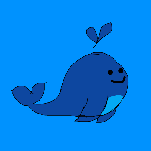 Whale drawing by cyan-star-wave