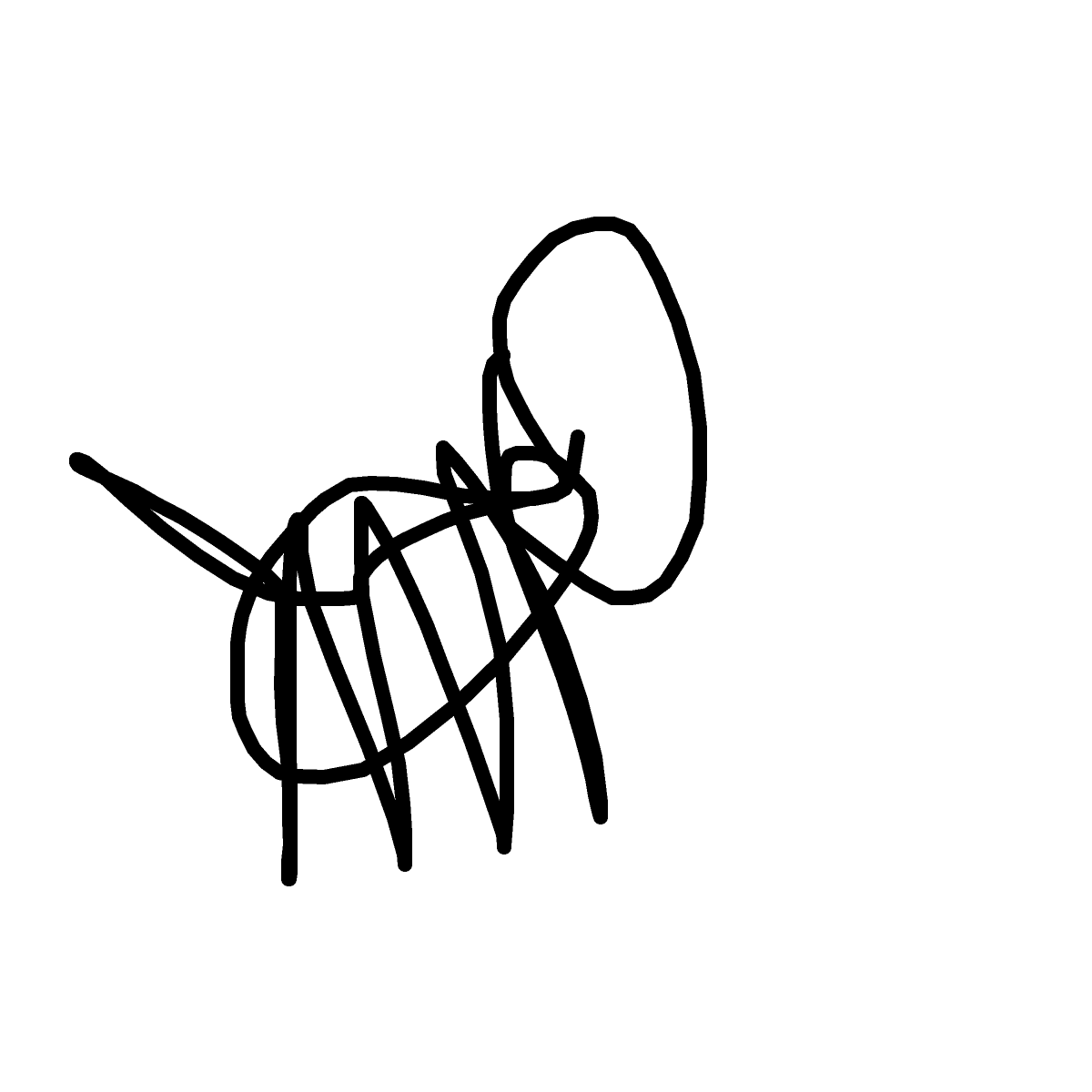 Dog drawing by ldiot