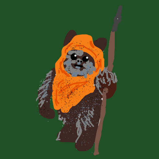 Ewok drawing by knoxy