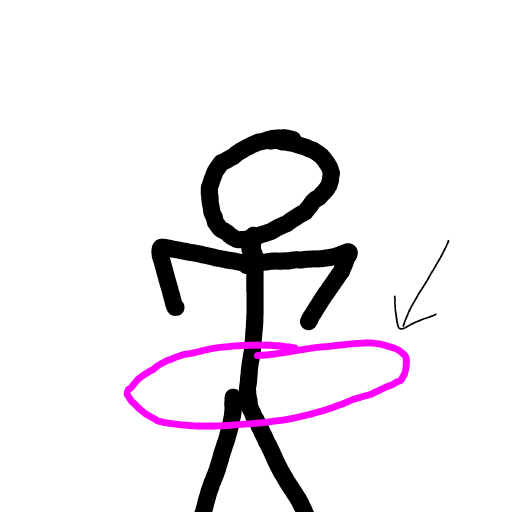 Hula Hoop drawing by Shandi