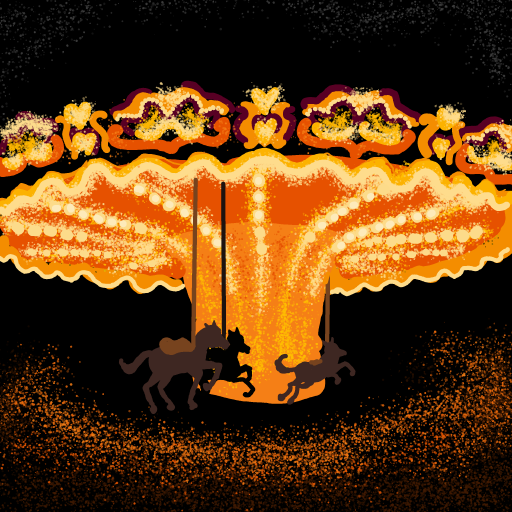 Carousel drawing by Soybean