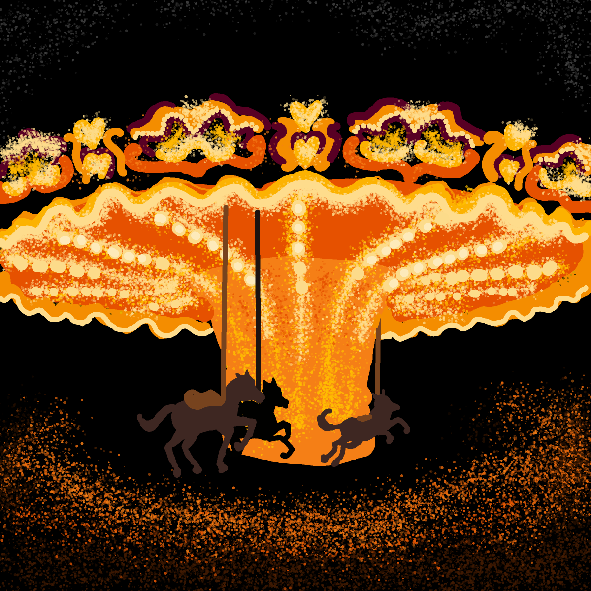 Carousel drawing by Soybean