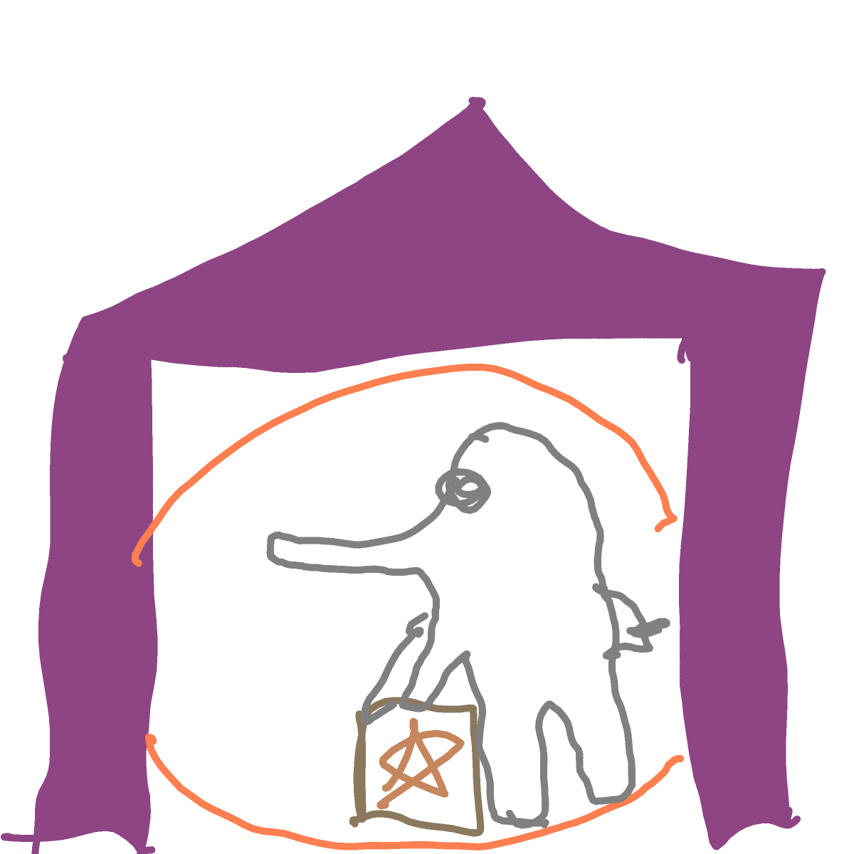 Circus drawing by magic-vivid-guru