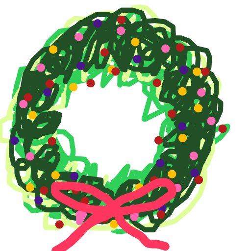 Wreath drawing by parkalini