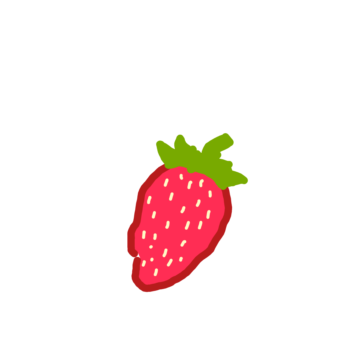 Strawberry drawing by Juliezzz