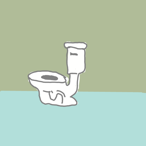 Toilet drawing by Guardianoflives