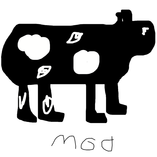 Cow drawing by iron