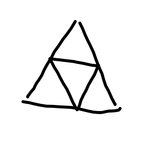 Triforce drawing by Bri3