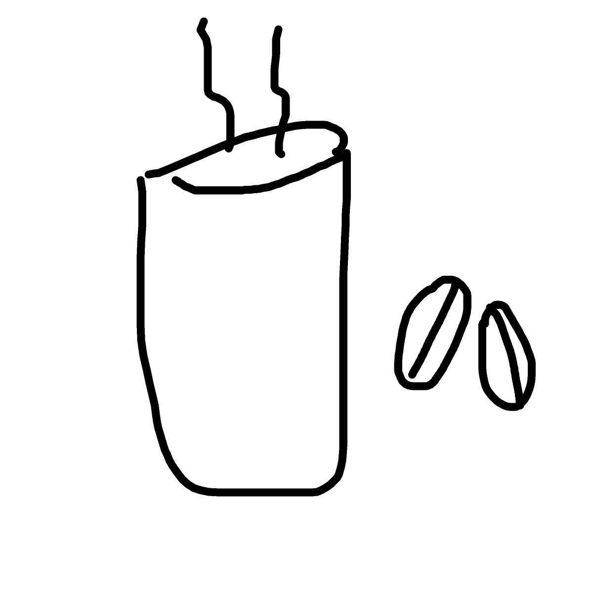 Coffee drawing by isi