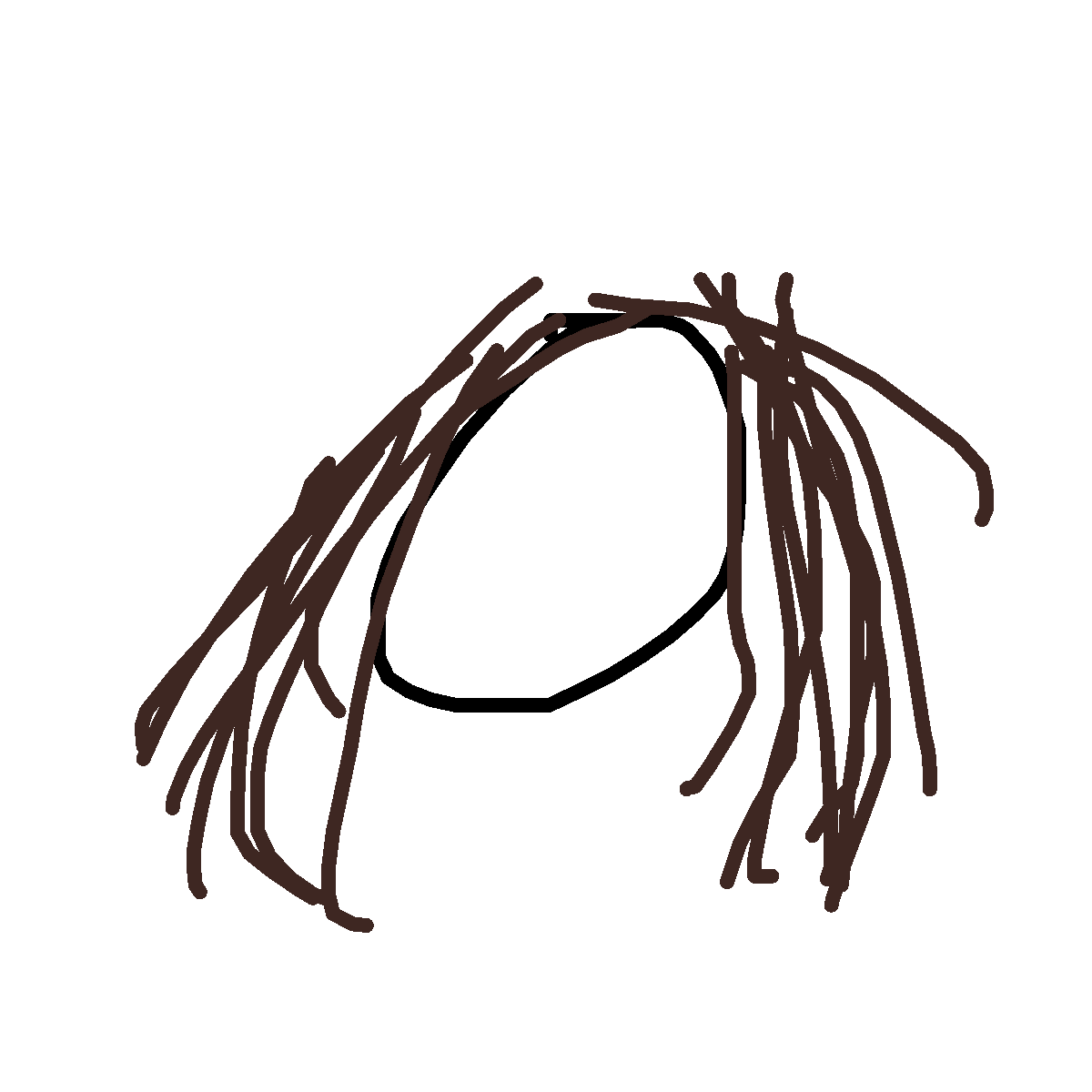 Hair drawing by jade-brush-doodler