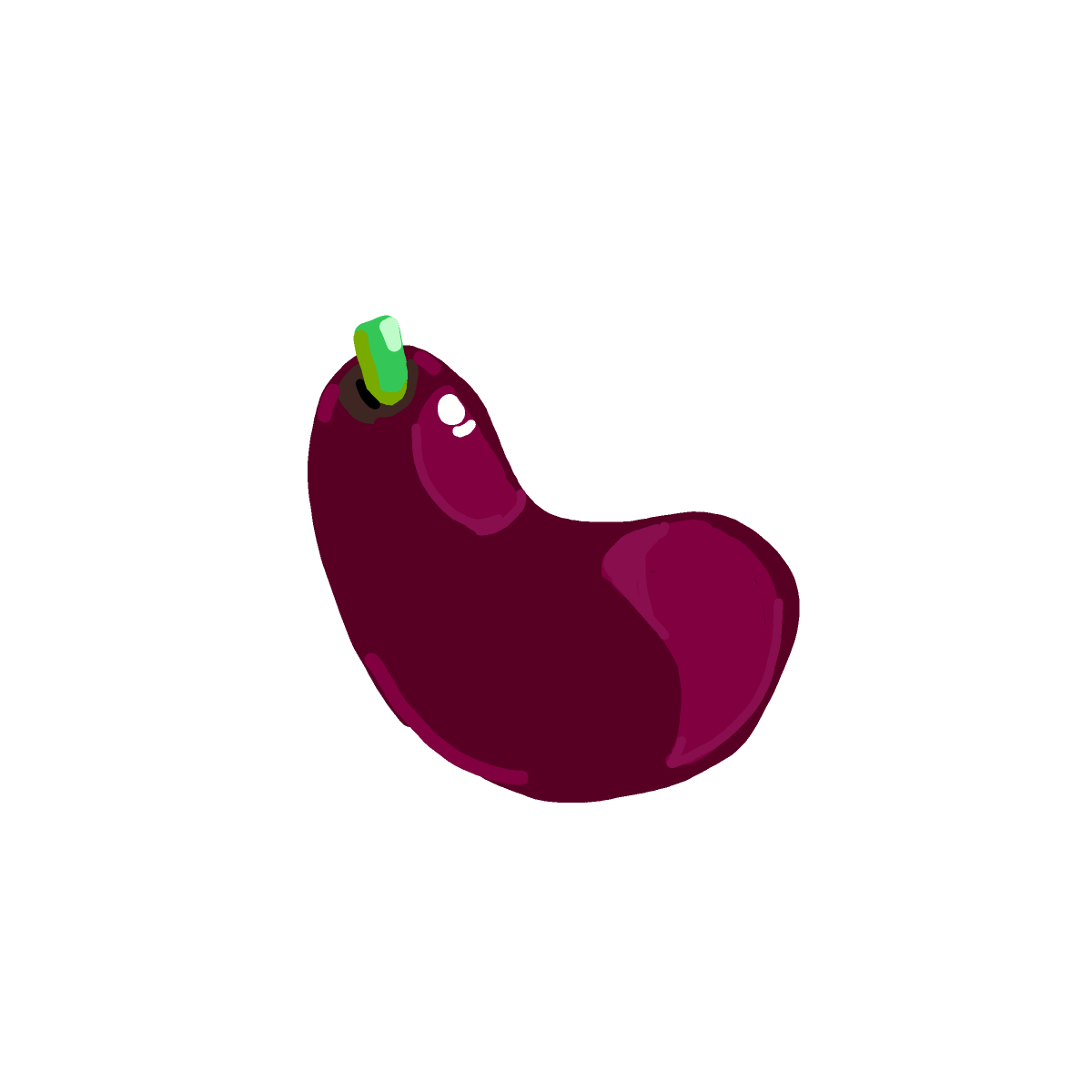 Eggplant drawing by keysofoblivion