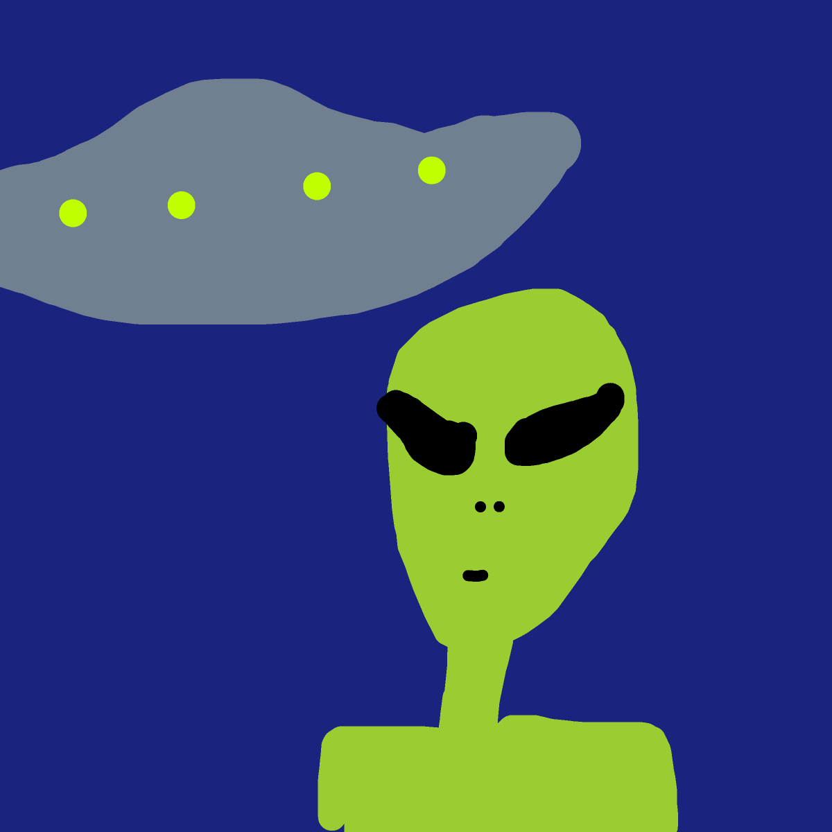 Alien drawing by last-graph-force