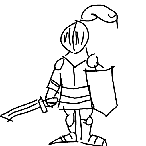 Knight drawing by Marcos