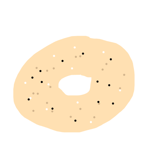 Bagel drawing by ivory-teal-builder